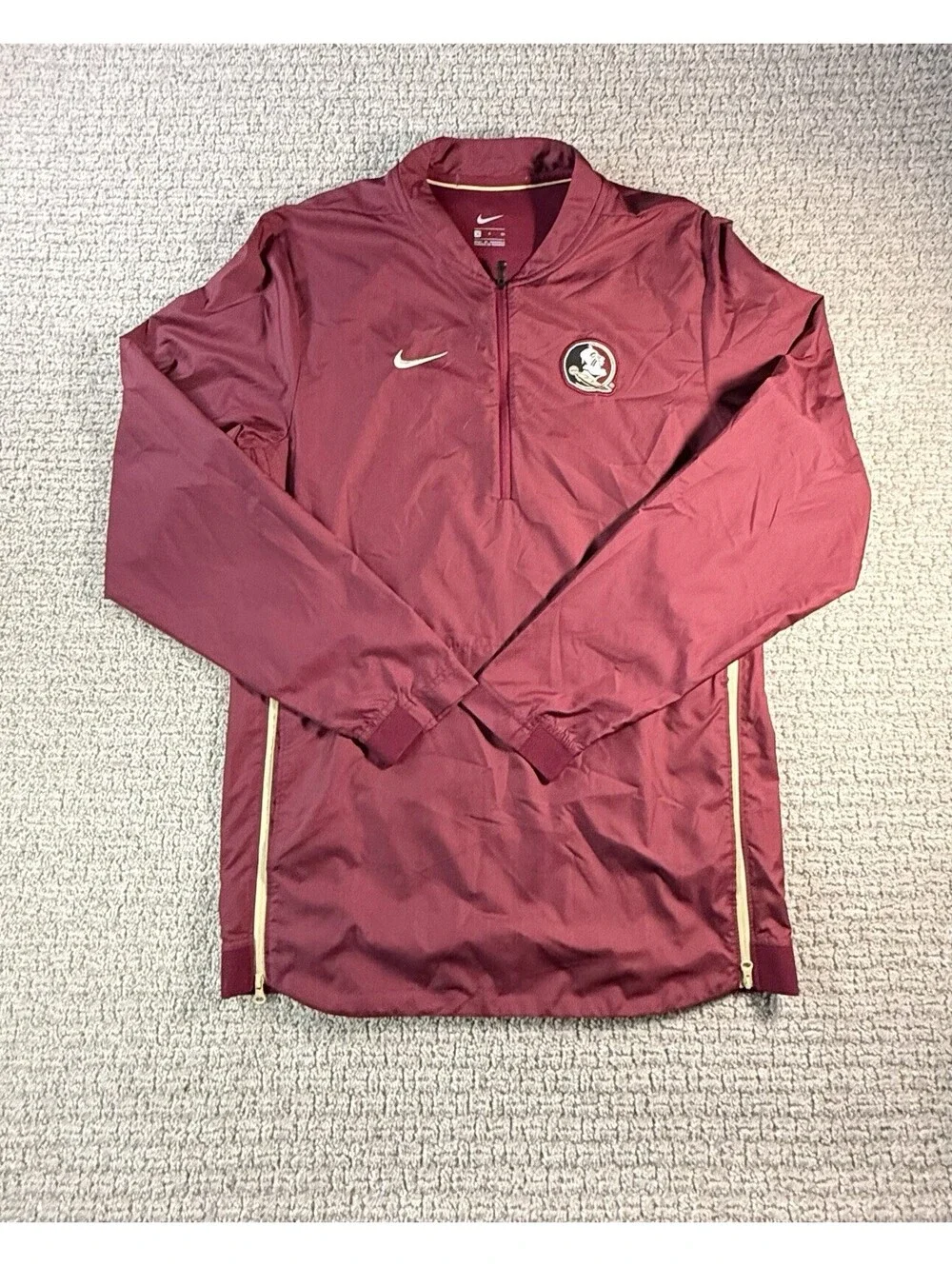 Nike Florida State Seminoles 1/2 Zip Pullover Women Size Small NCAA FSU